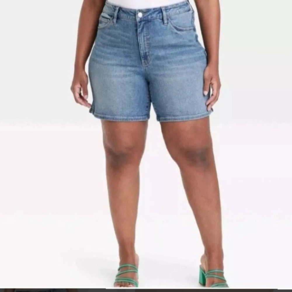 Lot of 2 - Ava & Viv - Women's Denim Shorts - Plus Size
